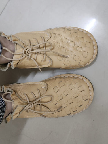 Heidi-Mode | Retro Künstlerisch Echtes Damen Schuhe