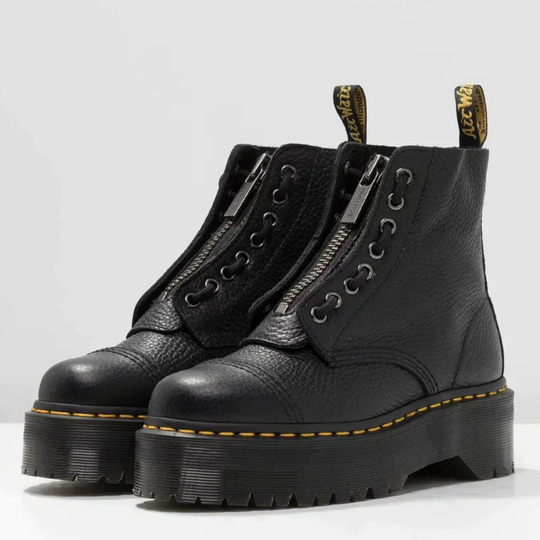 Heidi-Mode | Unisex Schnürstiefel mit Plateau-Sohle