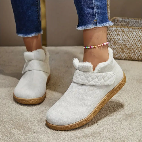 Heidi-Mode | Damen Gemütliche Fleecegefütterte Knöchelstiefel