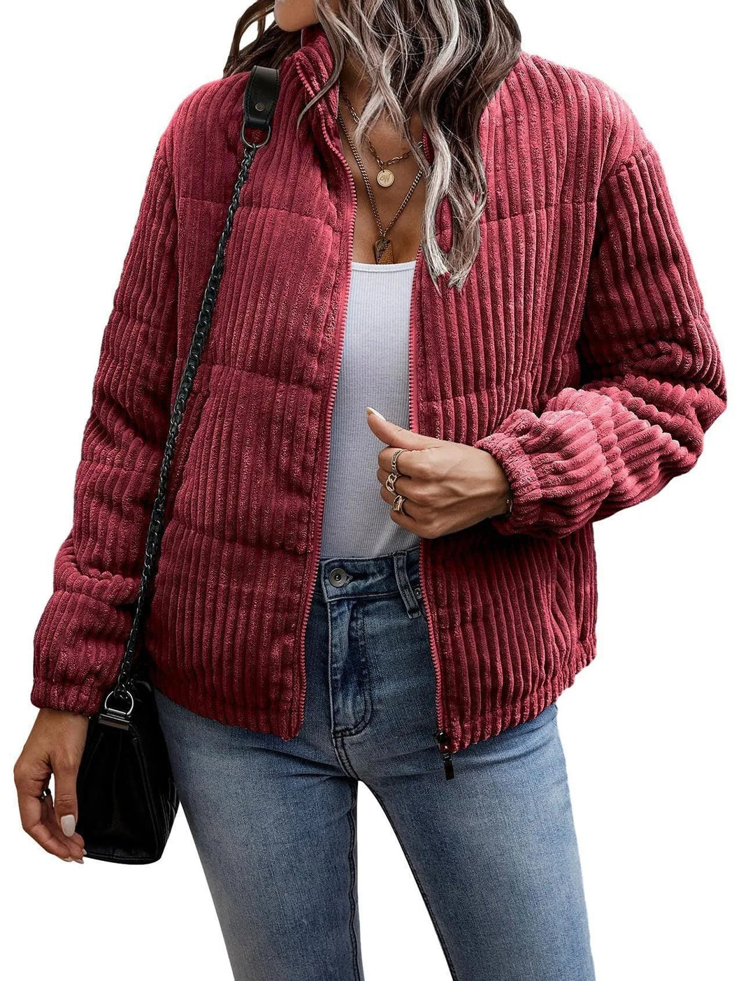 Heidi-Mode | Leichte Jacke mit Kordelzug und kurzer Tasche