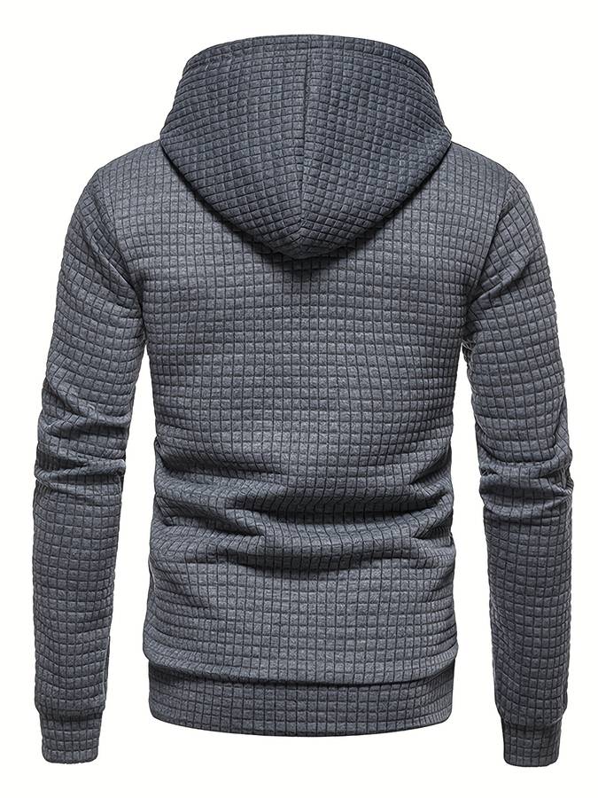 Heidi-Mode - Lässiger Waffelmuster Hoodie für Männer