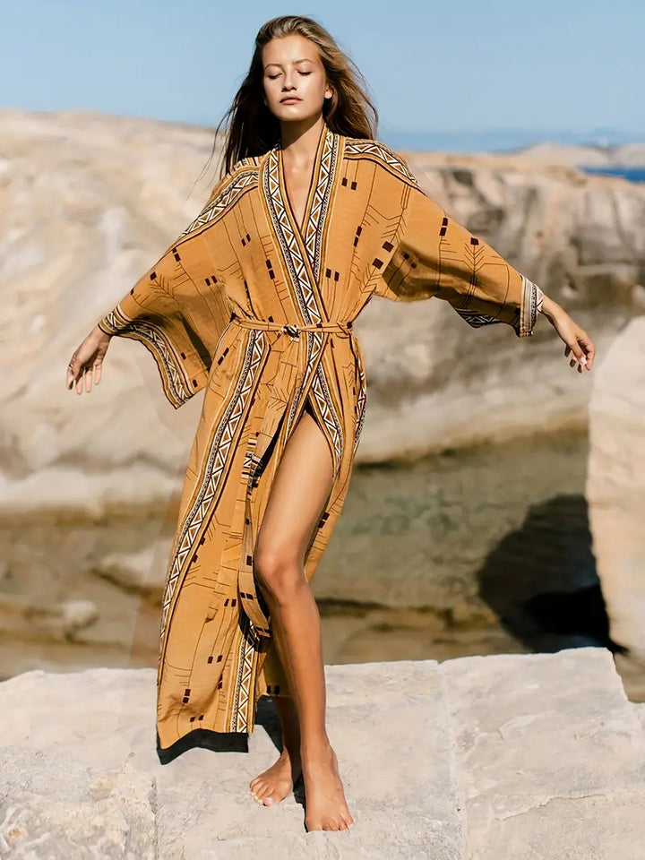 Boho-Kimono in Übergröße