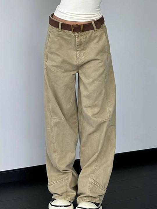 Heidi-Mode | Weinlese Designer Machete Weite Bein Boyfriend Jeans