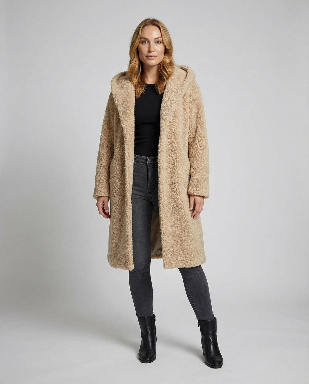 Winddichte Sherpa Jacke Damen | Heidi-Mode