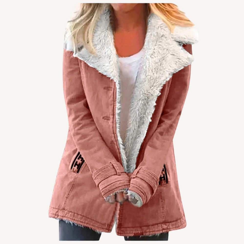 Heidi-Mode | Damen Fleecegefütterte Winterjacke