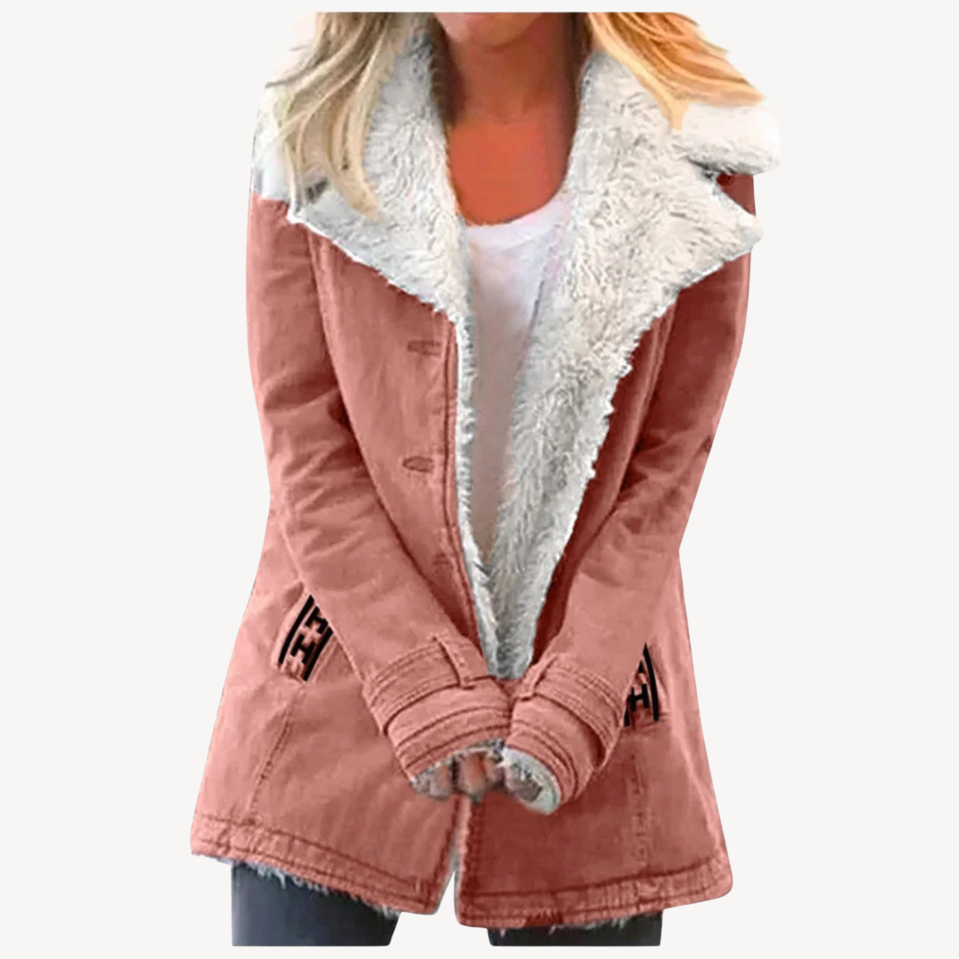 Heidi-Mode | Damen Fleecegefütterte Winterjacke