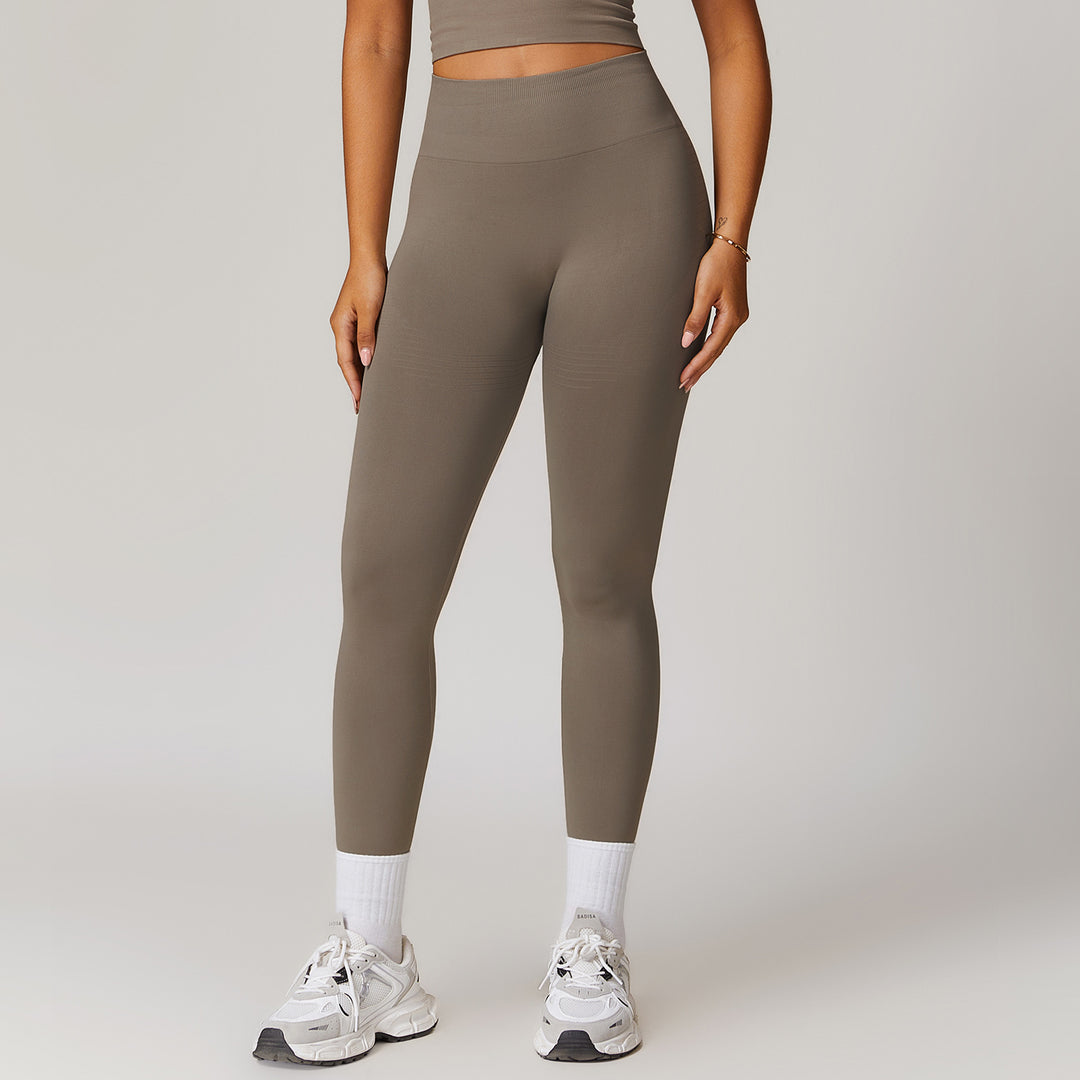 Heidi Mode | Coole Fitness Gerippte Hohe Taille Yoga-Hose