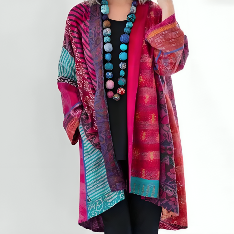 Heidi-Mode | Bunte Damen Strickjacke