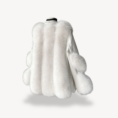 Heidi-Mode | Kunstpelz Langer Mantel für Frauen