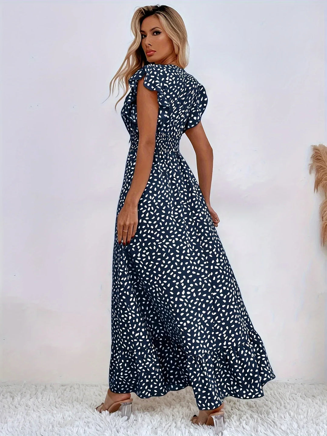 Print Rüschen Kleid | Stilvoll und Trendy