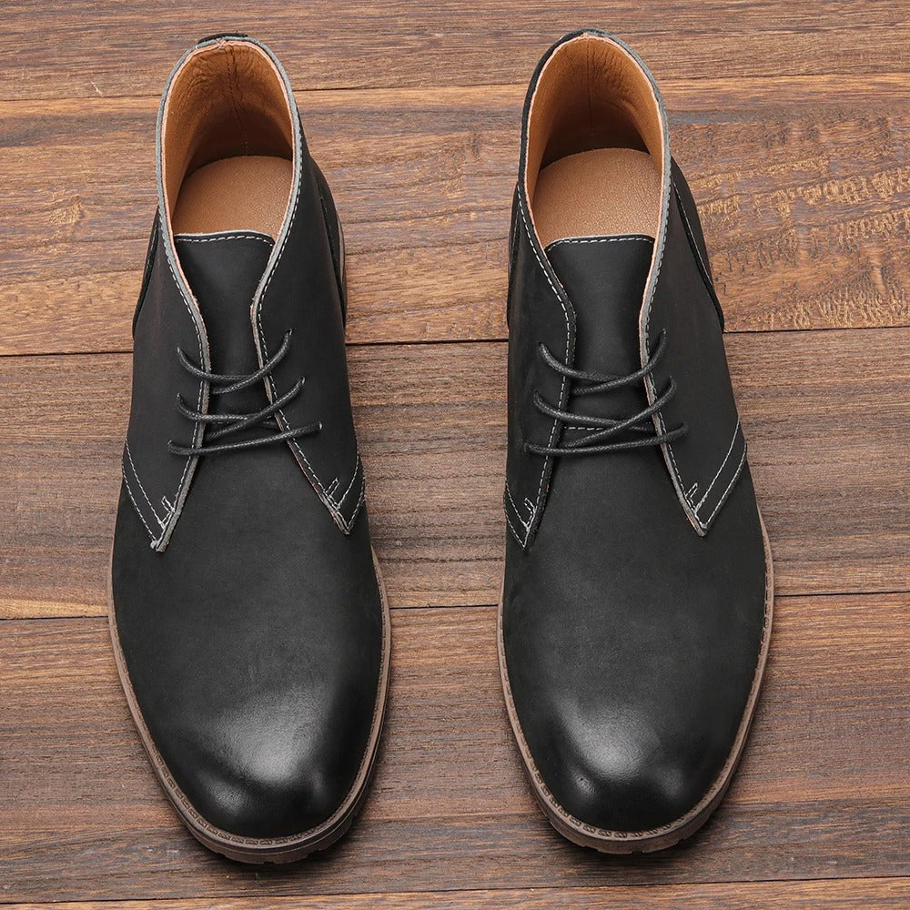 Stiefelette Aus Echtem Leder