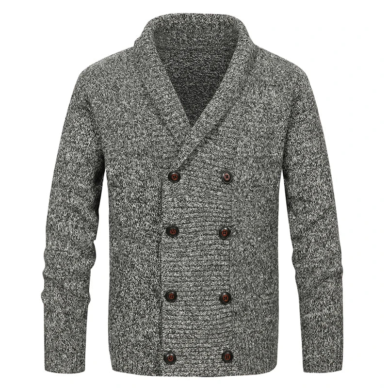 Warme Strickjacke