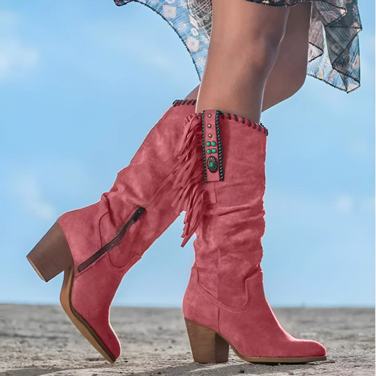 Heidi-Mode | Leder Cowboy Stiefel für Damen