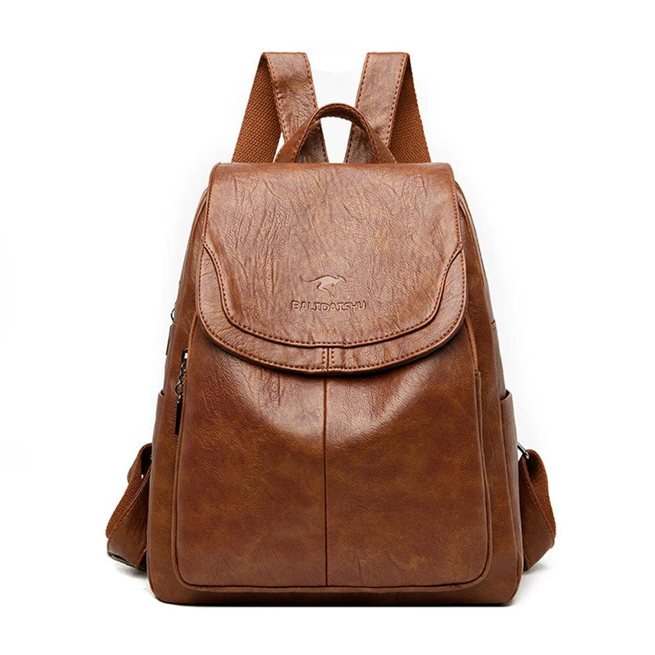 Heidi-Mode | Elegante Leder Rucksack für Stilvolle Frauen