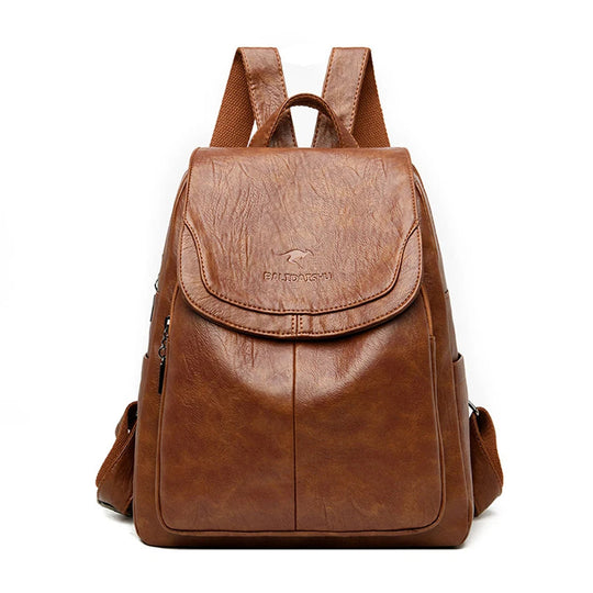Heidi-Mode | Elegante Leder Rucksack für Stilvolle Frauen