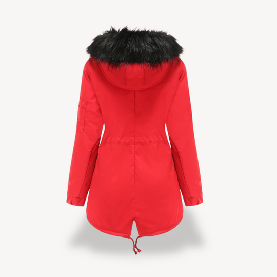 Heidi-Mode | Damen Kunstfell Kapuzenparka Jacke