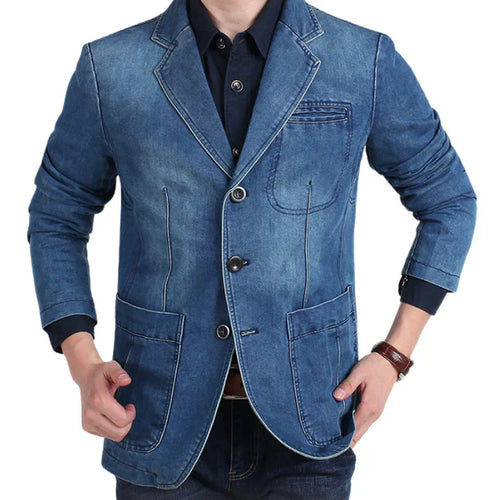 Heidi-Mode | Schicker Denim-Blazer für Herren