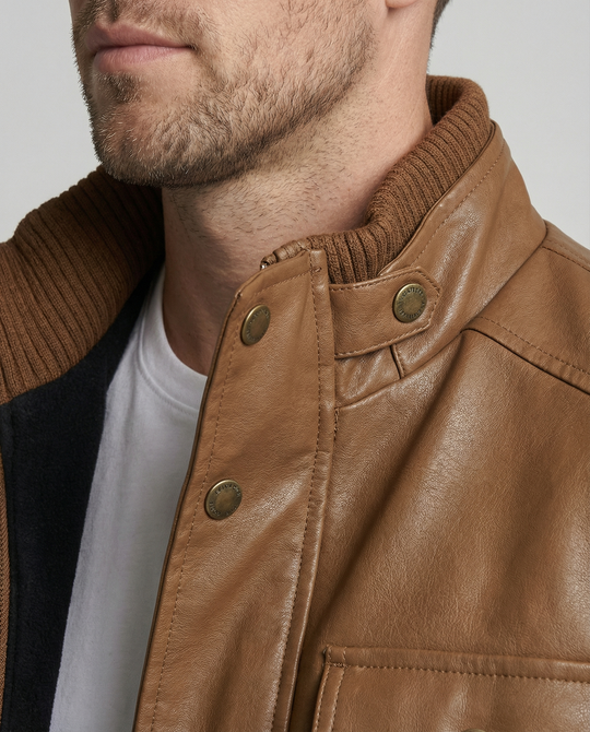 Heidi-Mode | Retro Leder-Trenchcoat für Männer