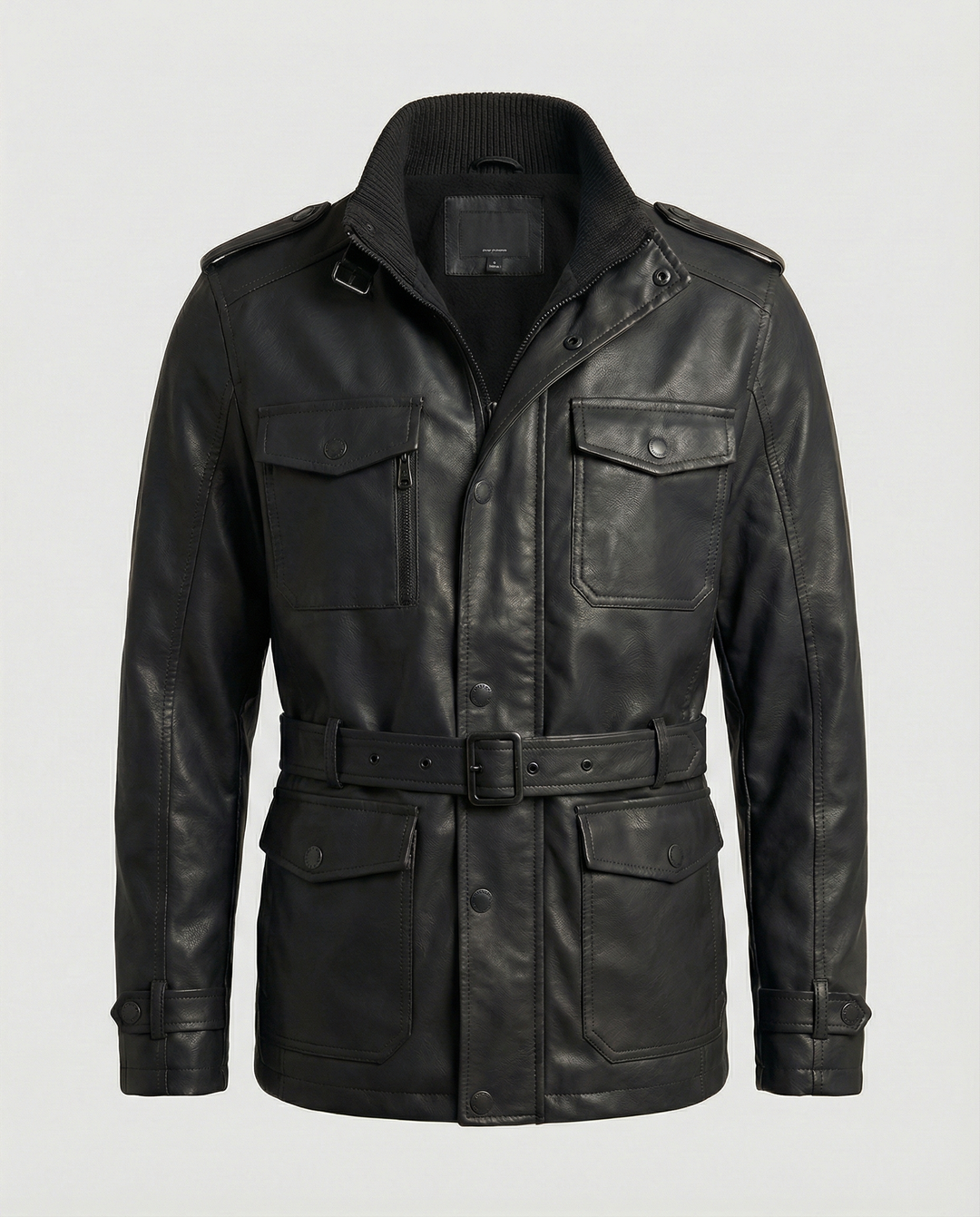 Heidi-Mode | Retro Leder-Trenchcoat für Männer