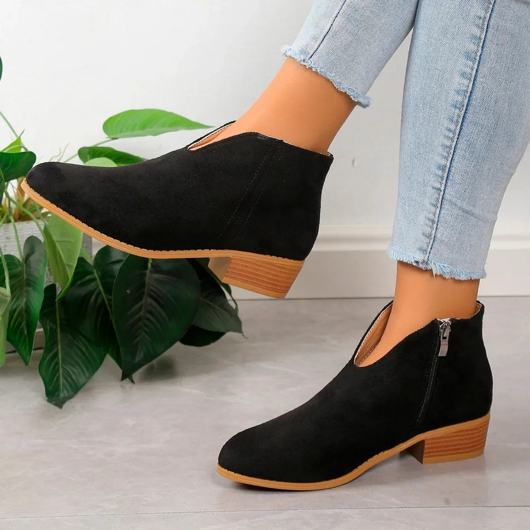 Heidi-Mode | Stilvolle Wildleder Stiefeletten für Damen