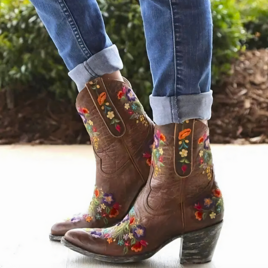 Heidi-Mode | Wetterfeste Cowgirl Weinlese Stiefel