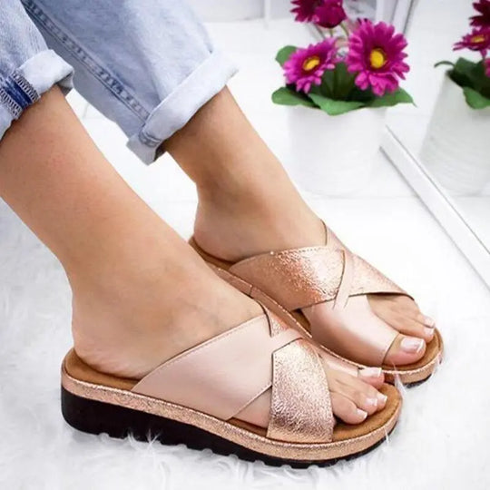 Heidi – Orthopädische Sandalen mit Weichem Keilabsatz