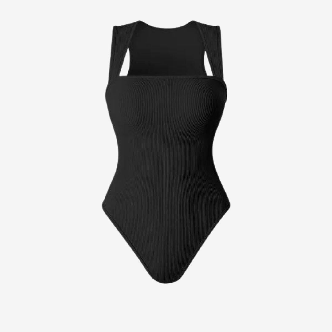 Bodysuit mit quadratischem Ausschnitt