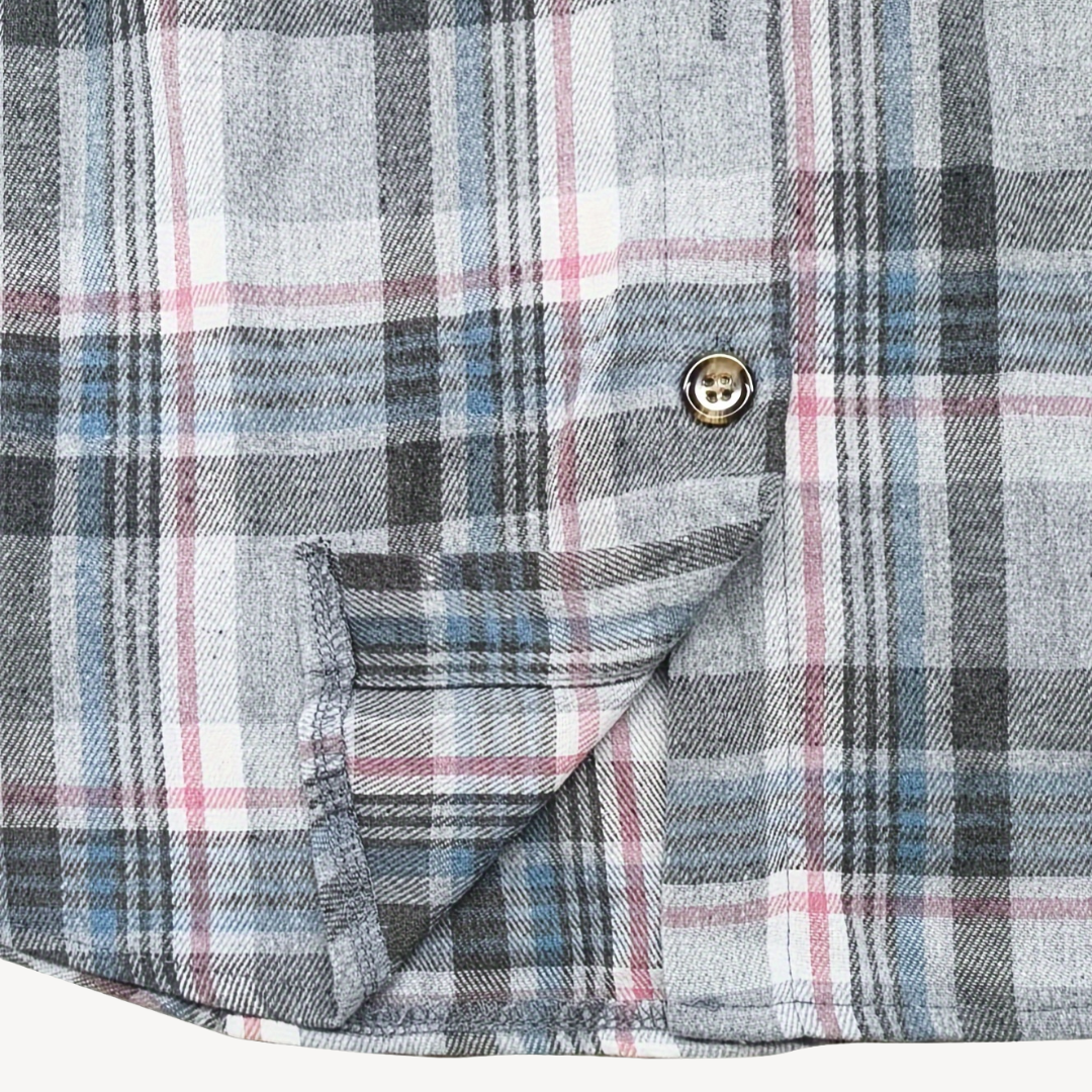 Heidi-Mode | Damen Karierte Button-Down Hemdjacke mit Kapuze