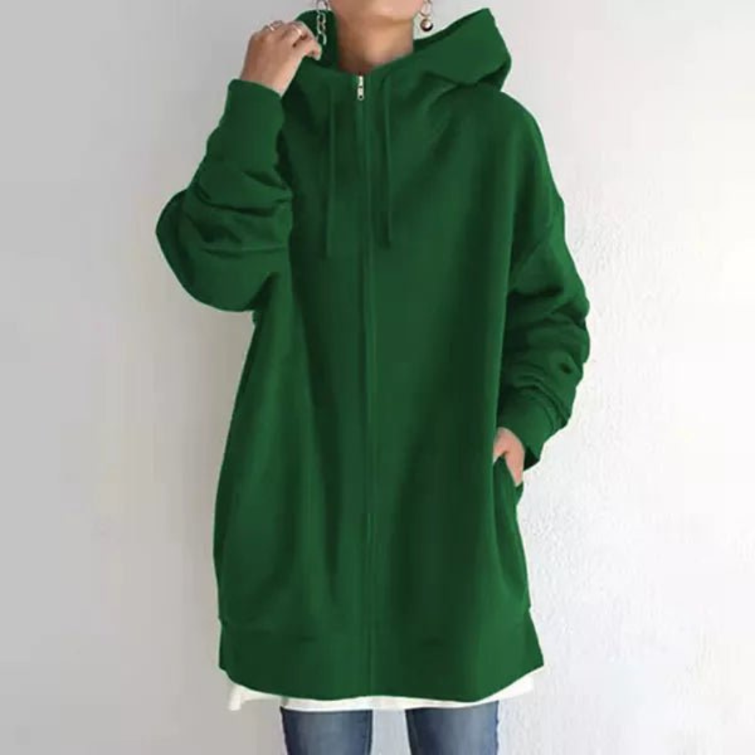 Heidi-Mode | Damen Lange Hoodie Warm