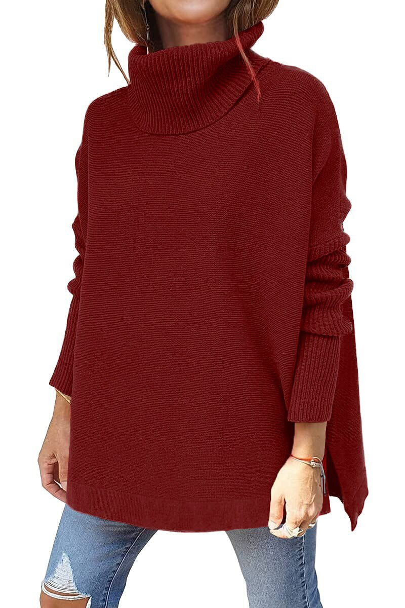 Heidi-Mode | Damen Winter Rollkragenpullover Lang