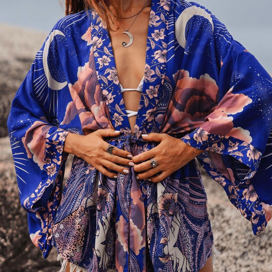 Heidi-Mode | Blaumond Damen Kimono