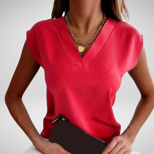 Jana | Bluse mit V-Ausschnitt