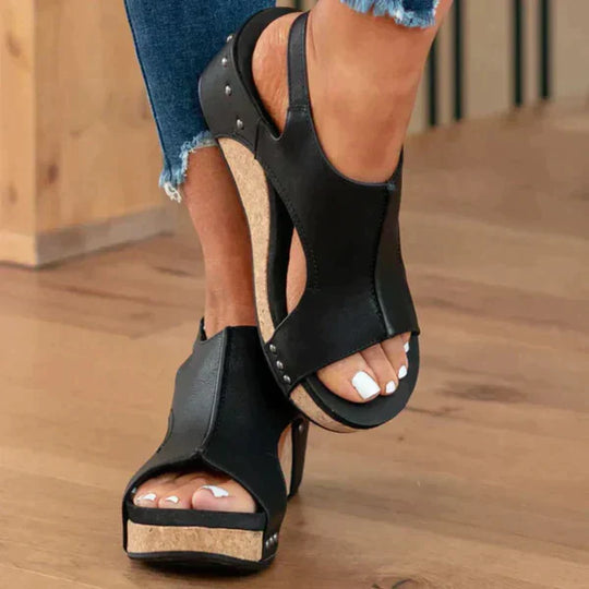 Heidi-Mode | Damensandalen mit Orthopädischer Sohle