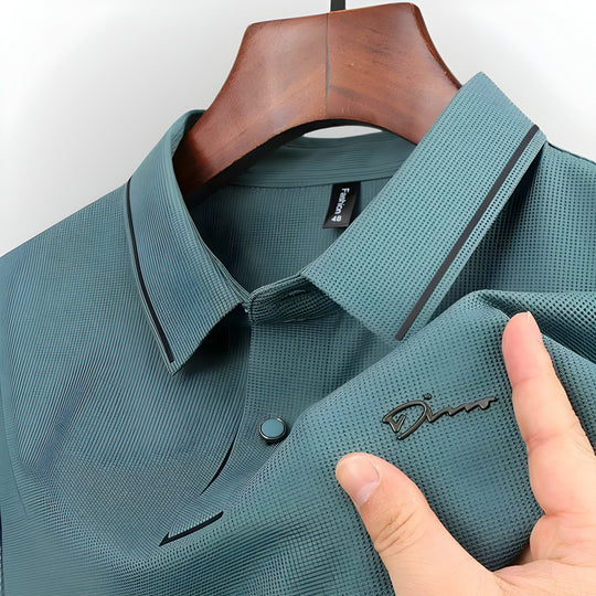 LUXURIÖSES KURZARM-POLOSHIRT 1+1 GRATIS