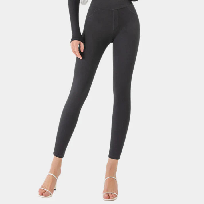 Heidi-Mode | Slim-fit Damen Denim Look Leggings