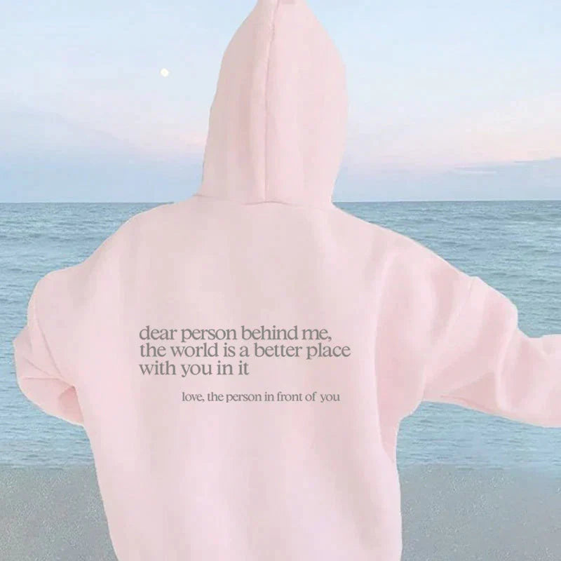 Person Hinter Mir | Übergröße Hoodie