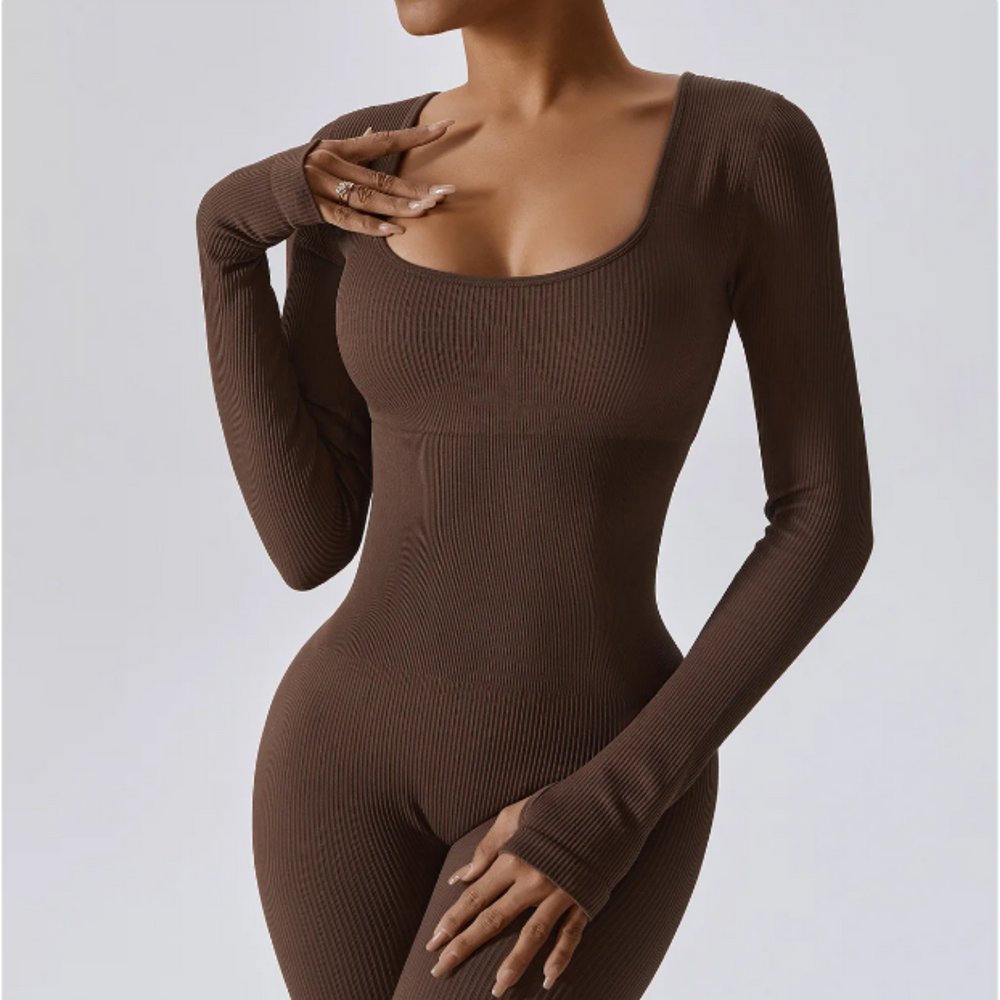 Heidi-Mode | Sleeksculpt Langarm Jumpsuit