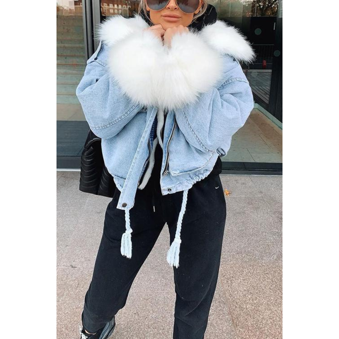 Heidi-Mode | Winterjacke aus Jeans für Frauen