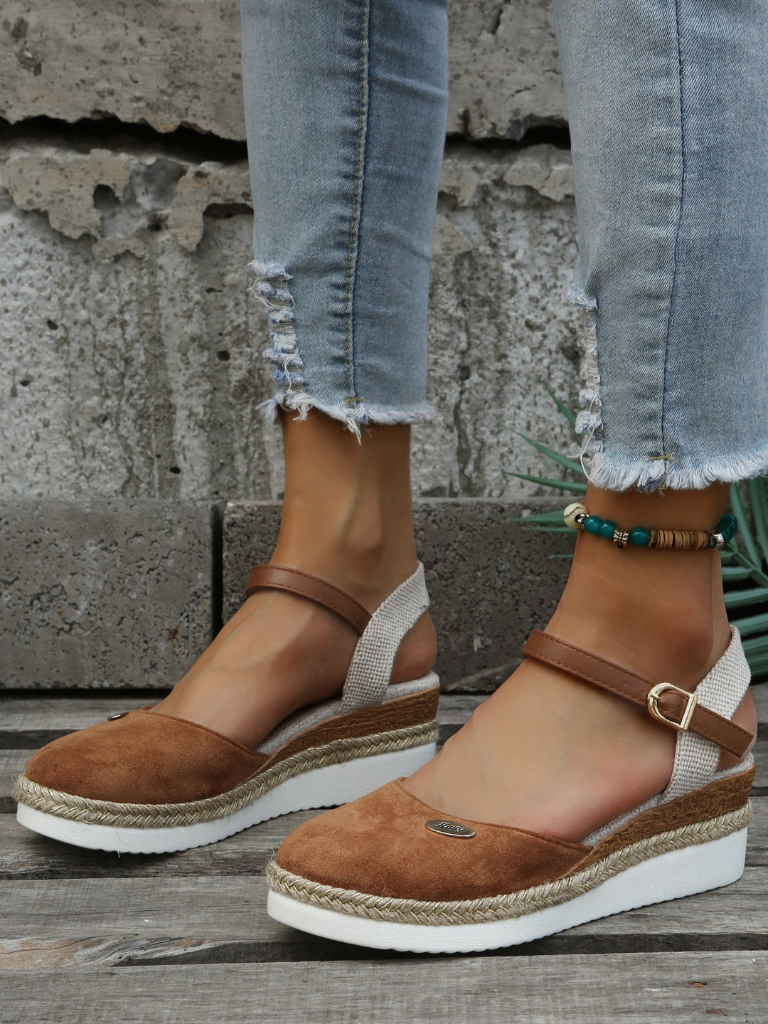 Heidi-Mode | Orthopädische Trendy Braune Espadrilles