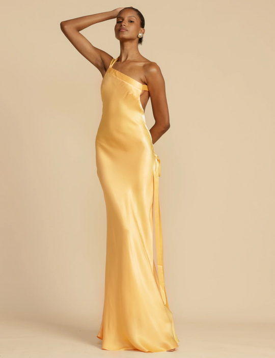 Heidi-Mode | Satin Kleid - Luxus Glanz - Perfekt für Sommerveranstaltungen