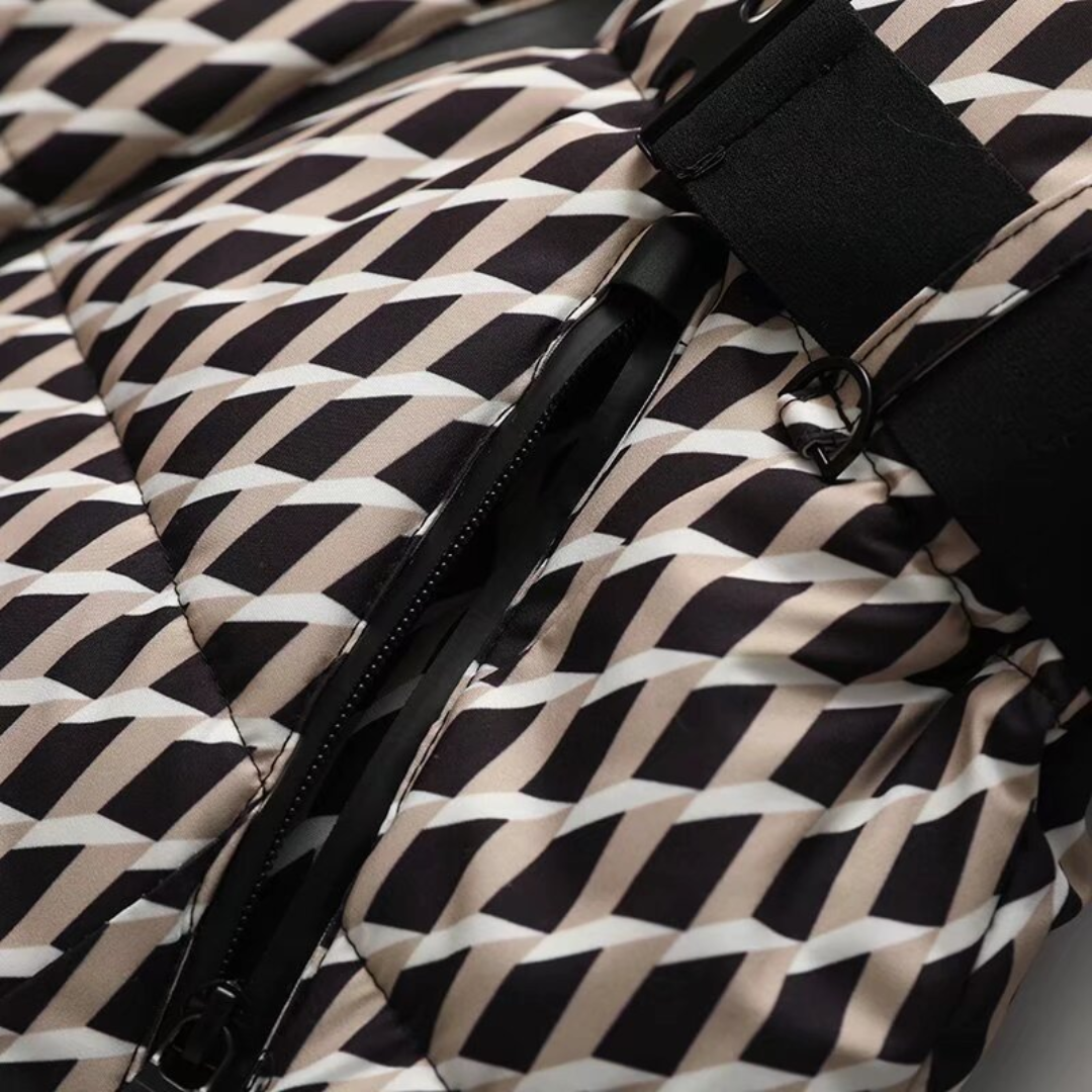 Heidi-Mode | Damen Daunenpufferjacke mit Gürtel