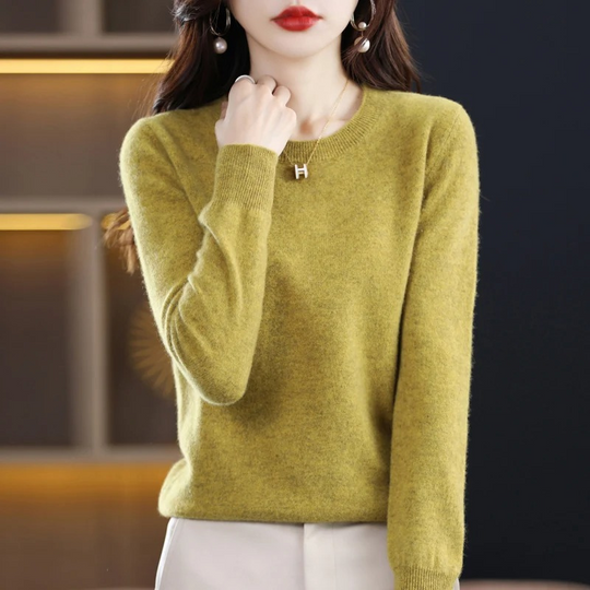 Heidi-Mode | Kaschmir Pullover Damen Klassischer Rundhals, Weich & Stylisch