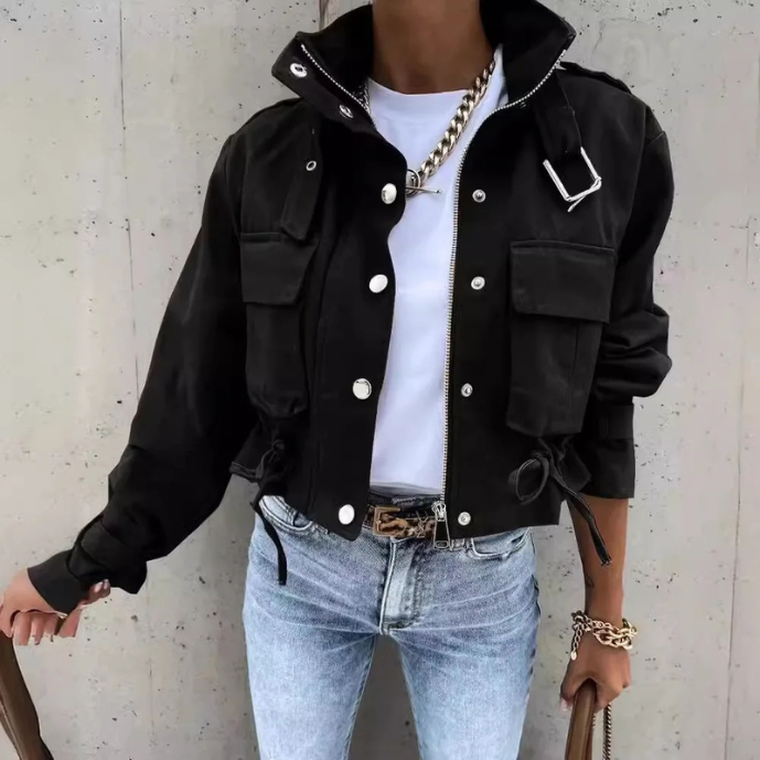 Heidi-Mode | Moderne Jacke mit Kordelzug für Damen