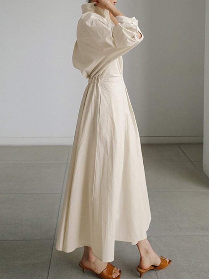 Heidi-Mode | Smocked Maxi-Kleid mit Tasche