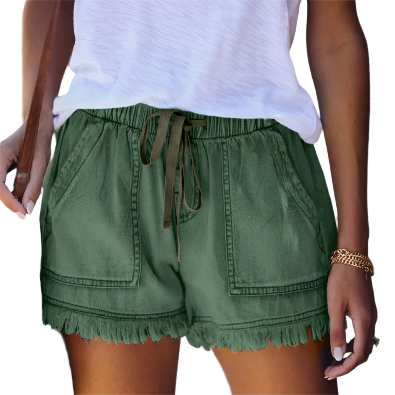 Heidi-Mode | High-Waist Denim-Shorts