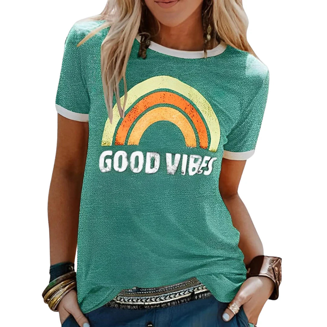 Good-Vibes-Shirt für Damen