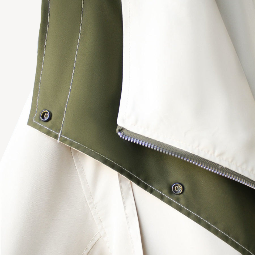 Heidi-Mode | Colorblock Trenchcoat für Frauen