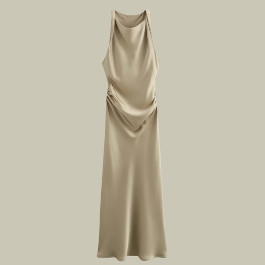 Heidi-Mode | Damen Satin Lange Kleider
