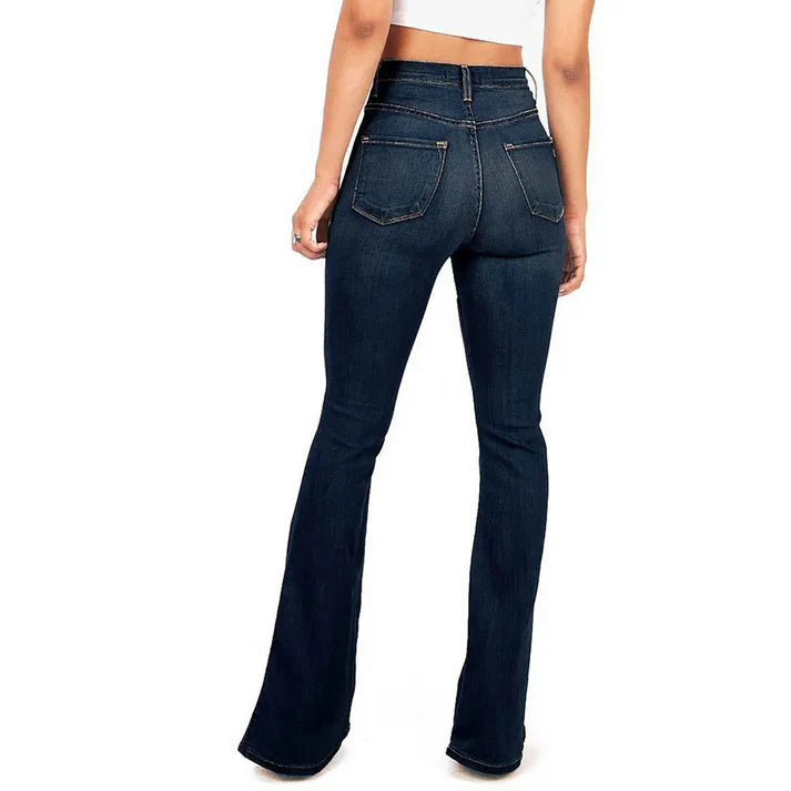 Heidi-Mode | Frauen Hochgeschnittene Flared Jeans