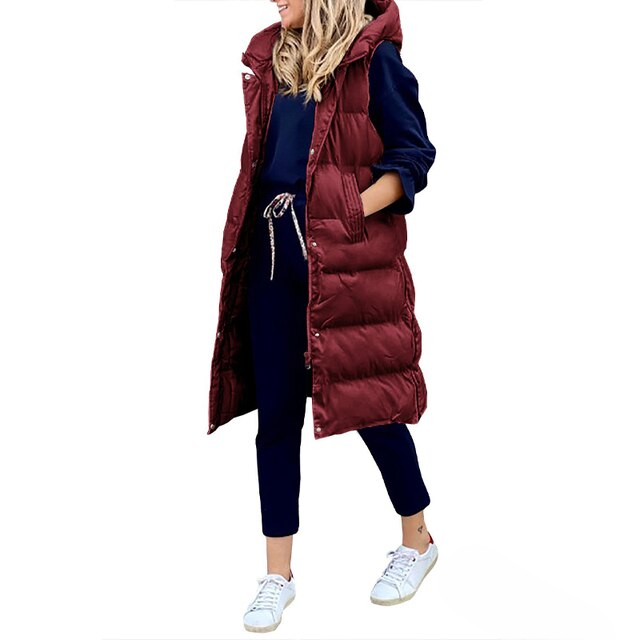 Heidi-Mode | Lange Winterweste Ohne Ärmel Damen